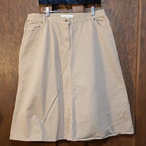 Roaman's A line Denim Skirt.